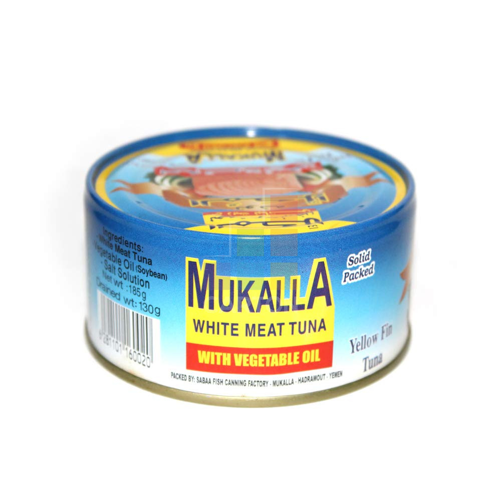Mukalla White Meat Tuna With Vegetable Oil 185gm